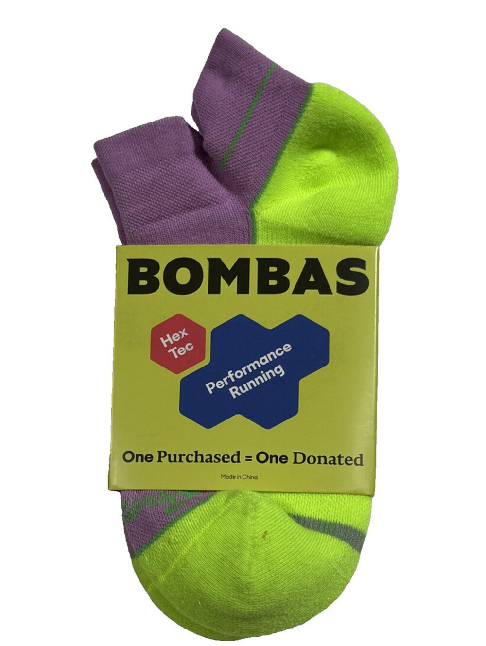 Bombas Performance Running Hex Tec Ankle Socks Light Size Small Womens (4-7.5)
